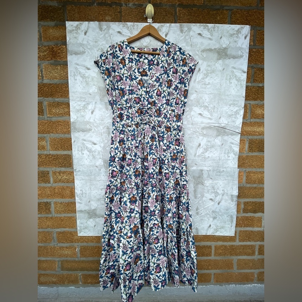 Derek Lam 10 Crosby Fatima Floral Print Midi Dress size 18